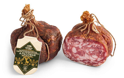 Колбаса сырокопченая Альсовая высшего сорта Слуцкий МК