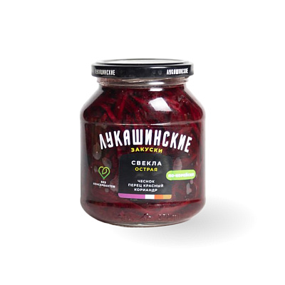 Свекла по-корейски острая ТМ Лукашинские 340 гр