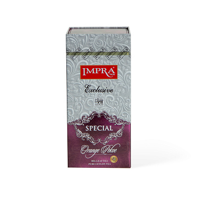 Чай черный крупнолистовой Особенный Импра жестяная банка  200 гр