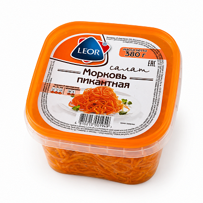 Салат Морковь пикантная ТМ Леор 380 гр