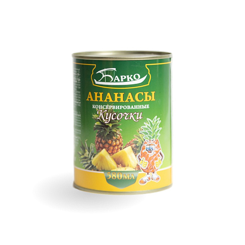 Ананасы в кусочках ТМ Барко 530 гр