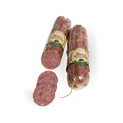 Ветчина Чисто говяжья варено-копченая Пинский МК