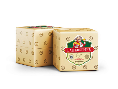 Сыр полутвердый Пан Кобринъ с ароматом топленого молока 50 %ТМ Сырная Династия 