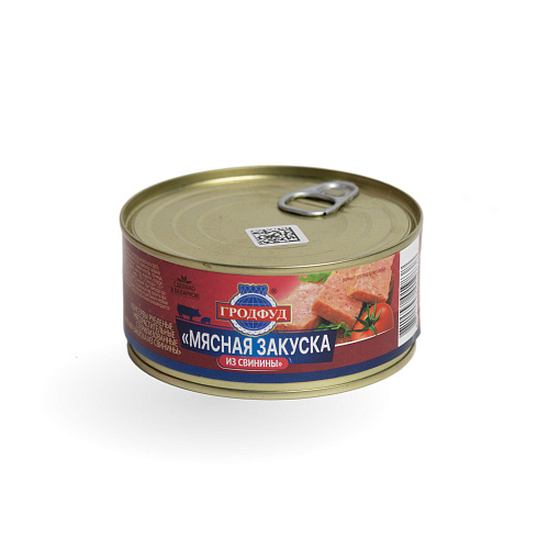 Консервы рубленные Мясная закуска из свинины Гродфуд 290 гр