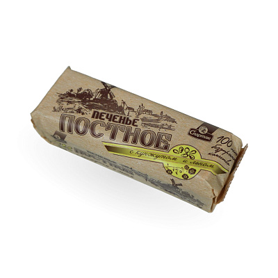 Печенье Постное с кунжутом и льном ОАО Спартак  220гр 