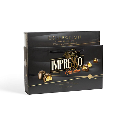 Набор конфет Импрессо Премиум черный Спартак 424 гр