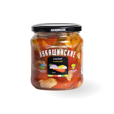 Салат из сладкого перца Осенний ТМ Лукашинские 430 гр