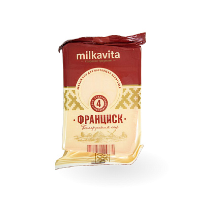 Сыр твердый Франциск 45% Тм Milkavita 180 гр