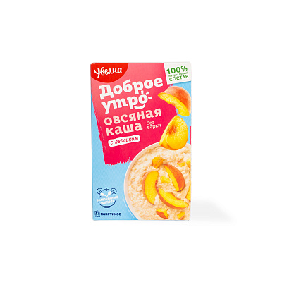 Каша овсяная с персиком Сиюминутка Увелка 5*200 гр