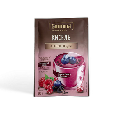 Кисель со вкусом лесные ягоды ТМ Gurmina 30 г