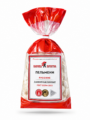 Пельмени Русские ГОСТ ТМ Фабрика качества 1 кг