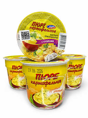 Пюре картофельное с гренками Тм Мира 40 гр