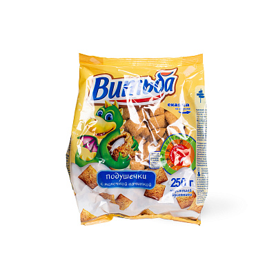 Подушечки с начинкой молочной  Витьба 250 гр