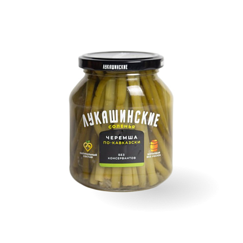 Черемша соленая по-кавказки ТМ Лукашинские 340 гр