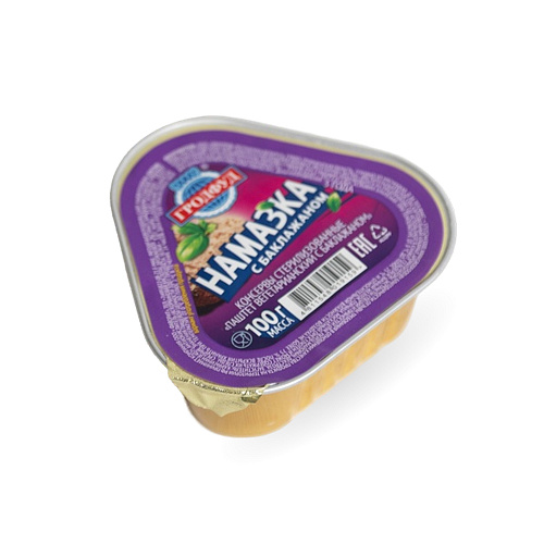 Паштет Намазка вегетарианский с баклажанами Гродфуд 100 гр