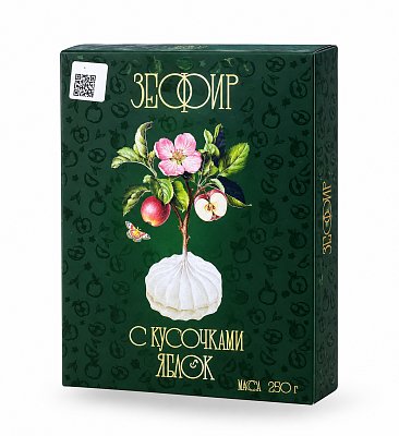 Зефир с кусочками яблок ООО Красный Пищевик 230 гр