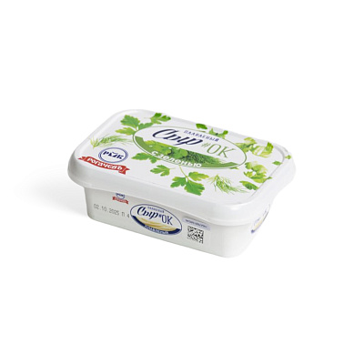 Сыр плавленый с зеленью 40% ТМ Рогачев 170 гр