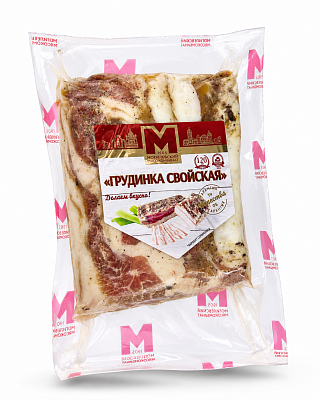 Продукт из шпика соленый Грудинка Свойская Могилевский МК