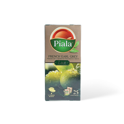 Чай черный с бергамотом и манго Пиала Люкс 25 пакетов