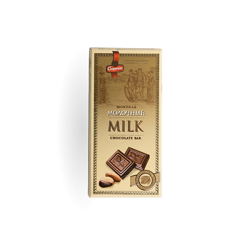 Шоколад Молочный пенал ОАО Спартак 85 гр