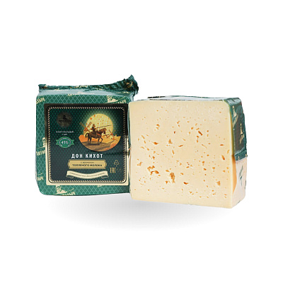 Сыр полутвердый Дон Кихот с ароматом топленого молока  45% Тм Антон Палыч