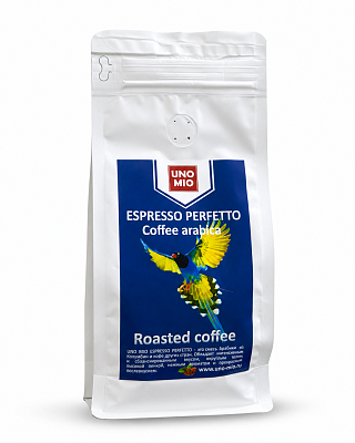 Кофе в зернах средняя обжарка Uno Mio Espresso Perfetto 250 гр