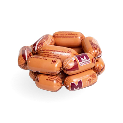 Сардельки Толстячки с сыром высший сорт Могилевский МК