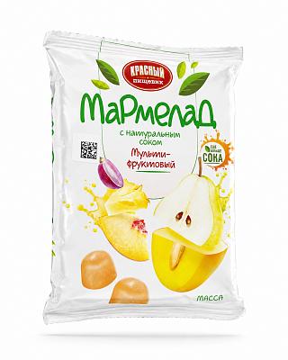 Мармелад Мультифруктовый с соком Красный Пищевик 300 гр
