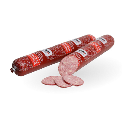 Колбаса варено-копченая салями Казацкая с сыром Гранд Волковысский МК 