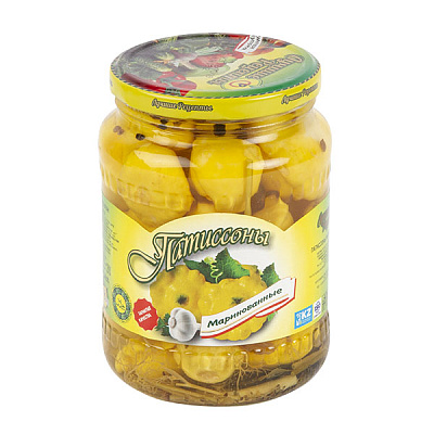 Патиссоны  маринованные ТМ Лучшие Рецепты 670 гр