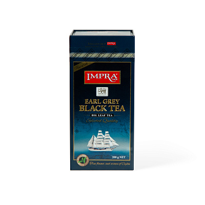 Чай черный крупнолистовой Бергамот Импра жестяная банка  200 гр