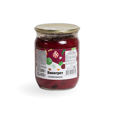 Винегрет Ляховичский КЗ 500 гр 