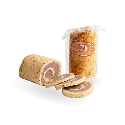 Рулет сырный с мясом индейки запеченный Тм Мясопродукт