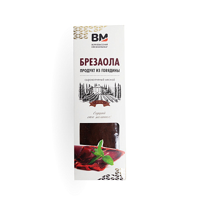 Продукт из говядины сырокопченый Брезаола Волковысский МК