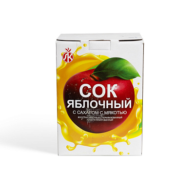 Сок Яблочный с сахаром с мякотью Ляховичский КЗ 3л