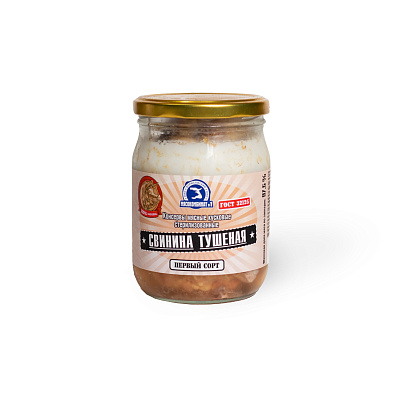 Тушеная свинина 1 сорта МК Борисовский 500 гр