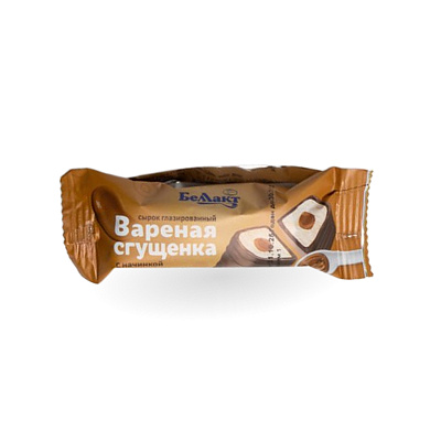 Сырок творожный глазированный с вареной сгущенкой 18% 40гр Тм Беллакт