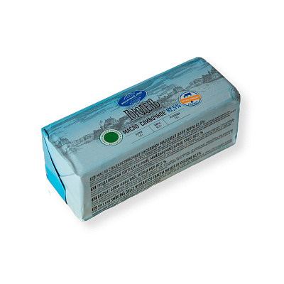 Масло сладкосливочное несоленое 82,5% 1000гр ТМ ГороденЪ