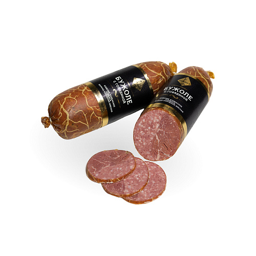 Колбаса варено-копченая Бужоле с говядиной высший сорт Пинский МК