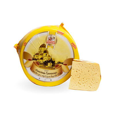 Сыр полутвердый Монастырь Тупичевский 45% Тм Бабушкина крынка