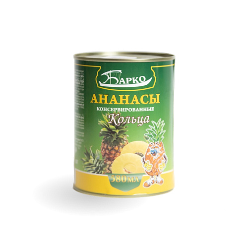 Ананасы в кольцах ТМ Барко 530 гр