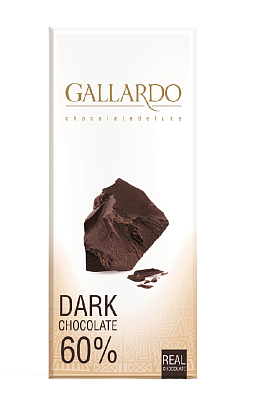 Шоколад Галлардо темный 60% 80 гр