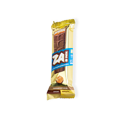 Батончик Нуга глазированный с мягкой карамелью арахисом и миндалем За Спартак  50 г Спартак