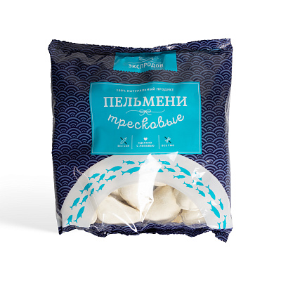 Пельмени рыбные Тресковые  Тм Экспродов 500 гр