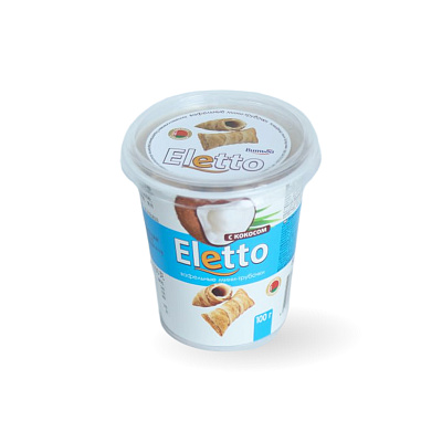 Вафельные мини-трубочки с кокосом ТМ Витьба 100г