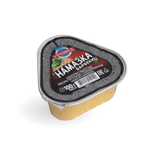 Паштет Намазка со вкусом барбекю Гродфуд 100 гр