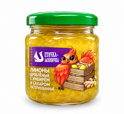 Лимоны дробленые с имберем и сахаром Ляховичский КЗ 200 гр 