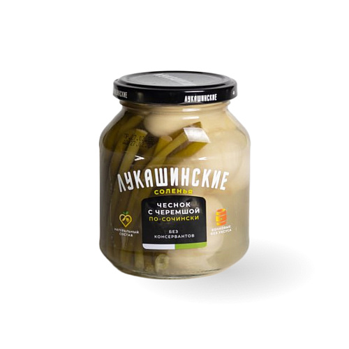 Чеснок с черемшой по-сочински ТМ Лукашинские 340 гр