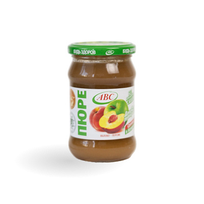 Пюре яблочно-персиковое 280 гр ТМ АВС 