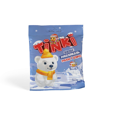 Мармелад Белый Медведь ТМ Красный Пищевик 75гр